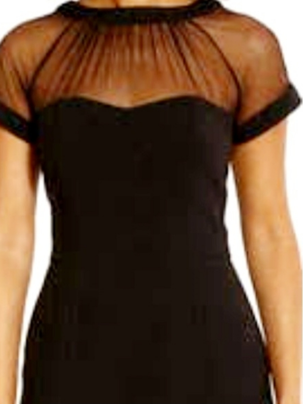 Maggy London Black Cocktail Dress Label Detail Size US14